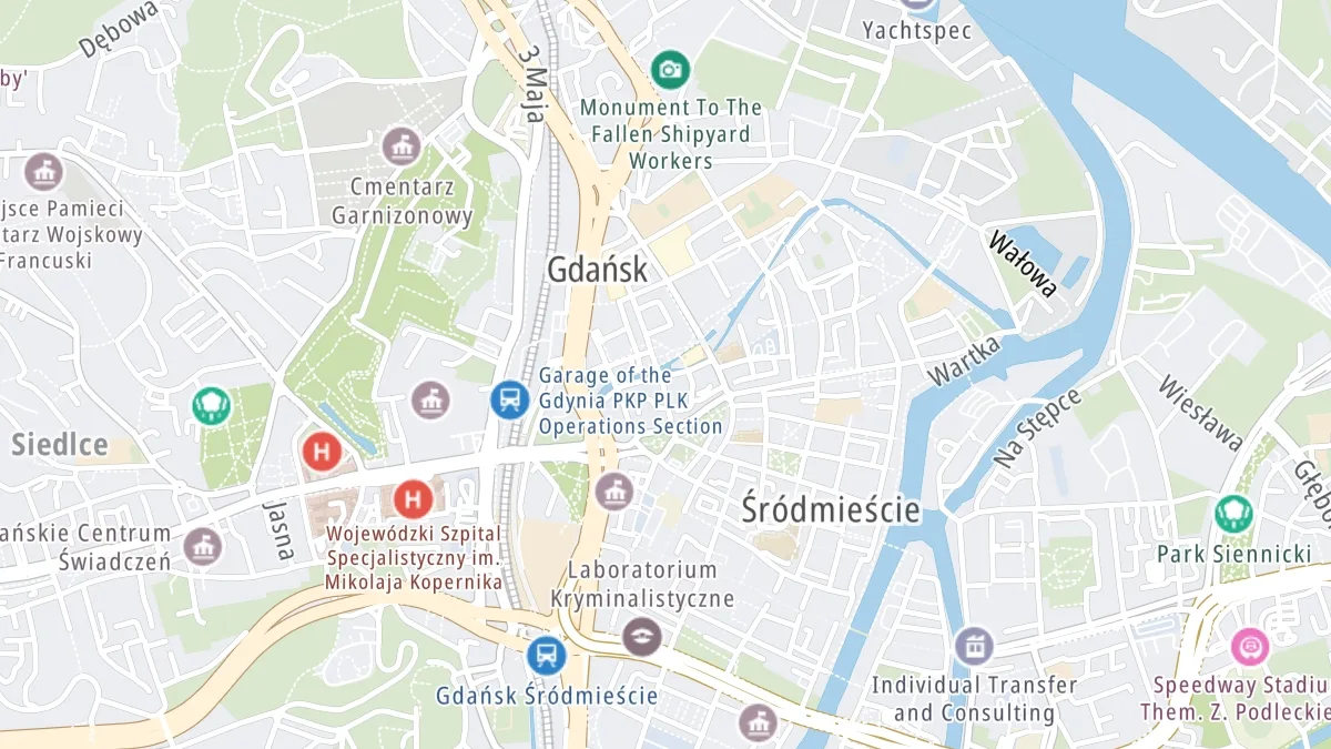 Mapa miejsca zdarzenia