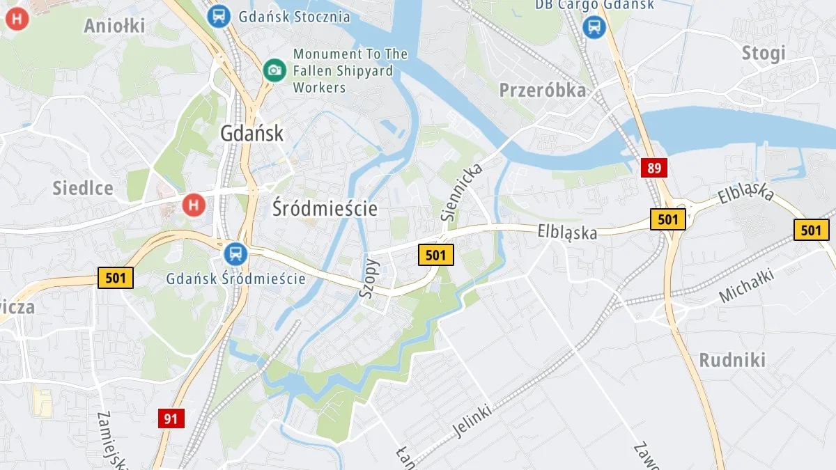 Mapa miejsca zdarzenia