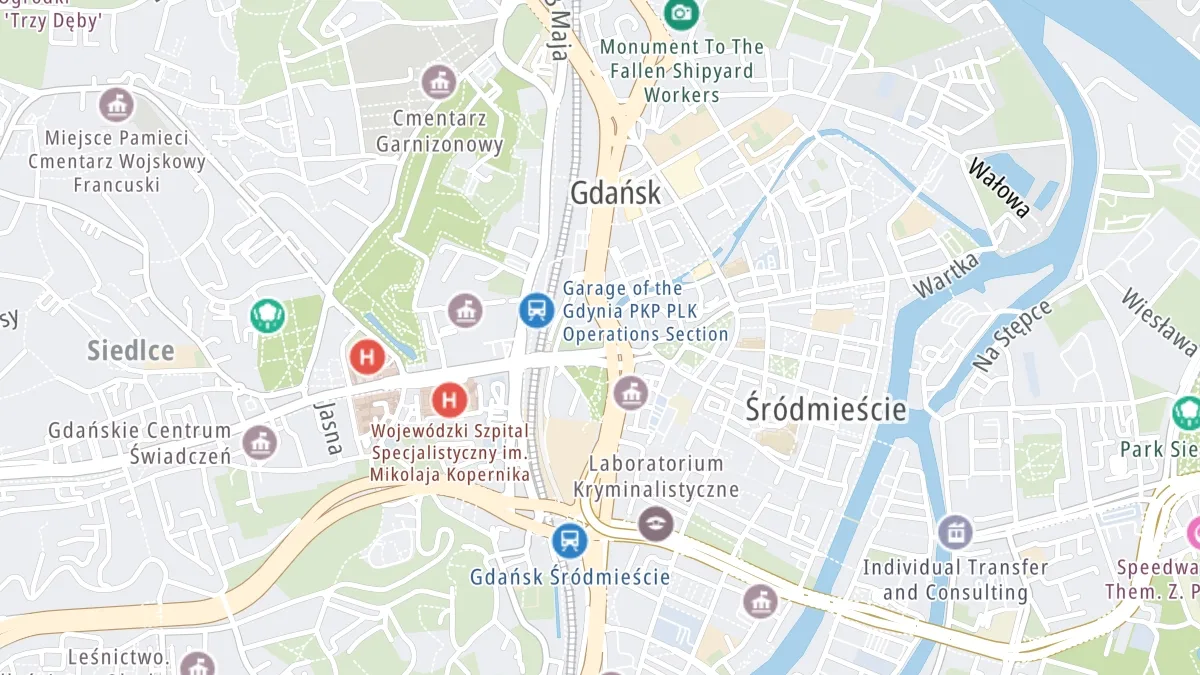Mapa miejsca zdarzenia