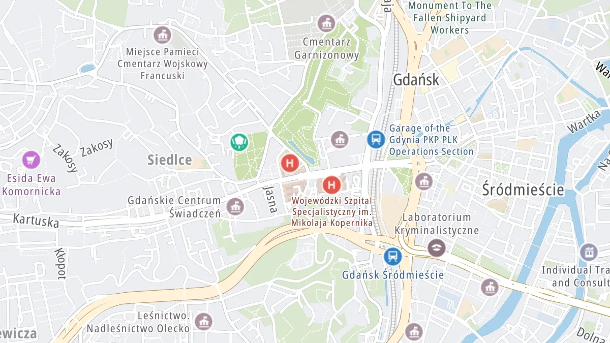 Mapa miejsca zdarzenia