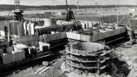 Budowa elektrowni jądrowej w Żarnowcu na Pomorzu (FOTO: Archiwum Państwowe w Gdańsku)