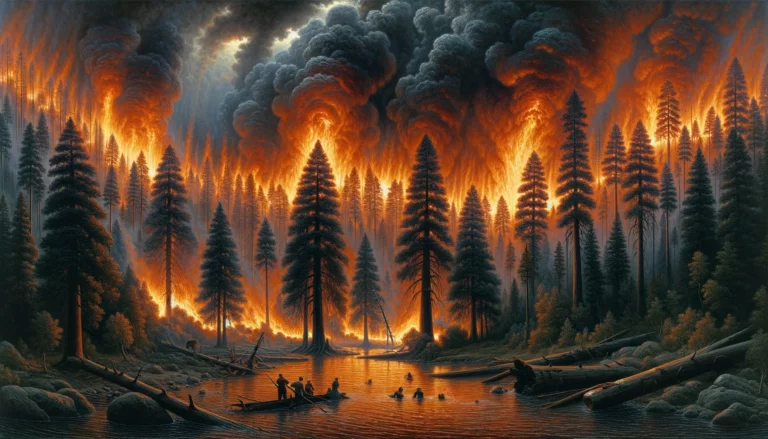 Pożar Borów Tucholskich. Próba zwizualizowania tamtych wydarzeń (FOTO: wbijamszpile.pl)