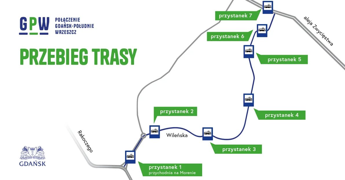 Planowany przebieg trasy (FOTO: gdansk.pl)