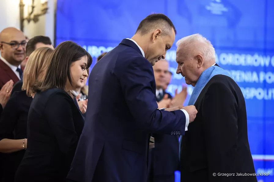 Order Orła Białego dla Czesława Nowaka. "Nie zmarnowałem życia dla Polski" (FOTO: Kancelaria Prezydenta RP)