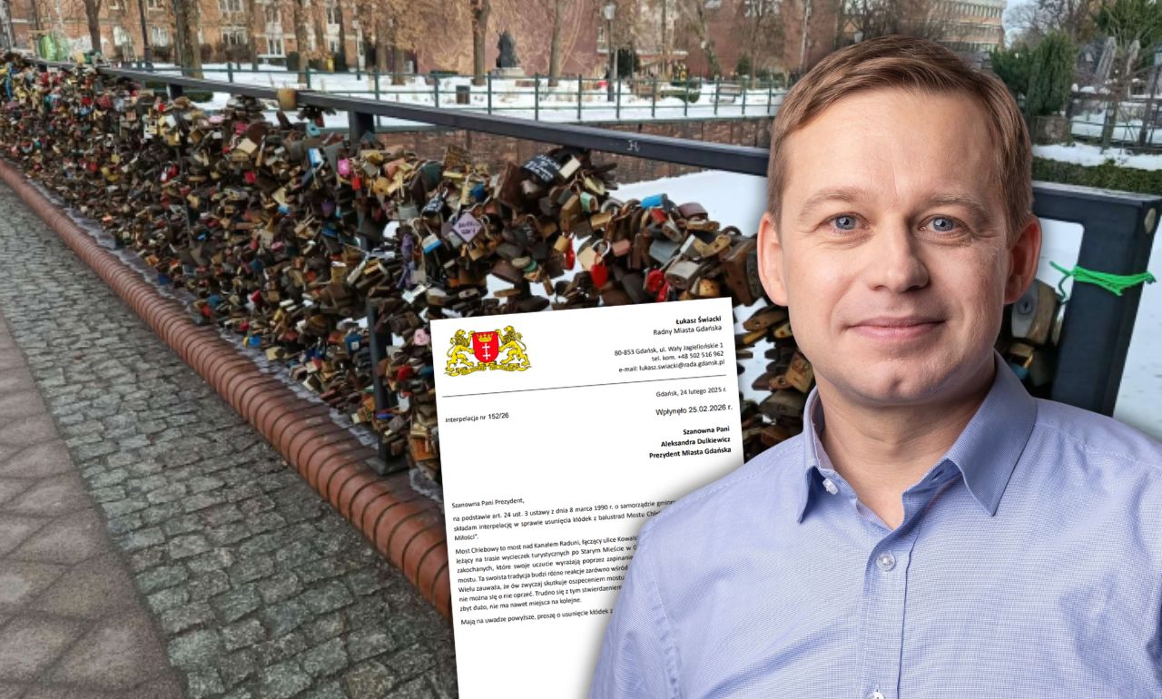 Kłódki miłości znikną z mostu chlebowego? Radny WdG chce zmian