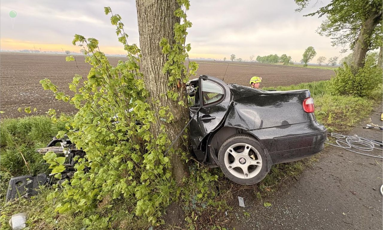 Wypadek w Pordenowie na Żuławach. Nie żyje jedna osoba