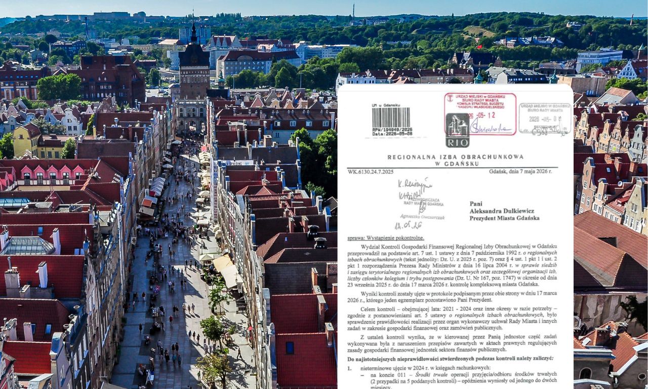 Kontrola RIO w Gdańsku. Są opóźnienia, dziwne nagrody dla zastępców i błędy