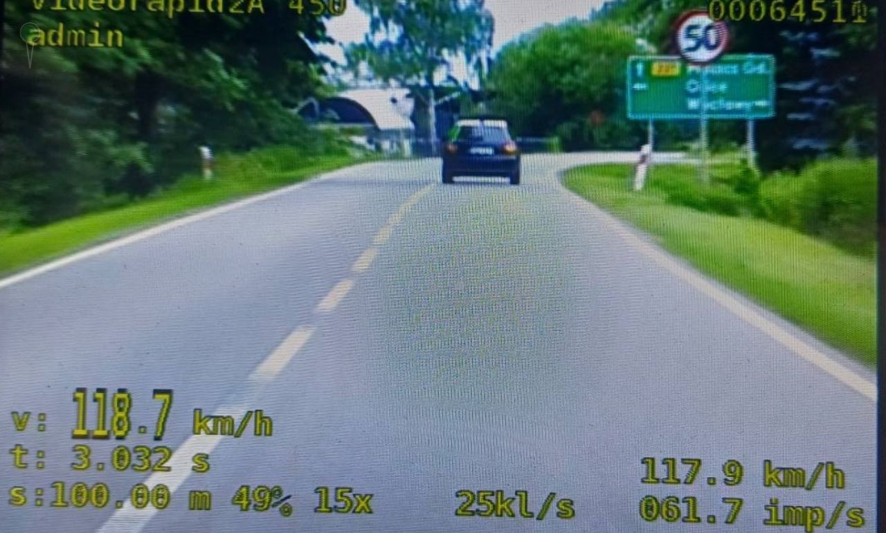 Pędził audi 118 km/h. Nie tylko zapłaci 4 tysiące złotych