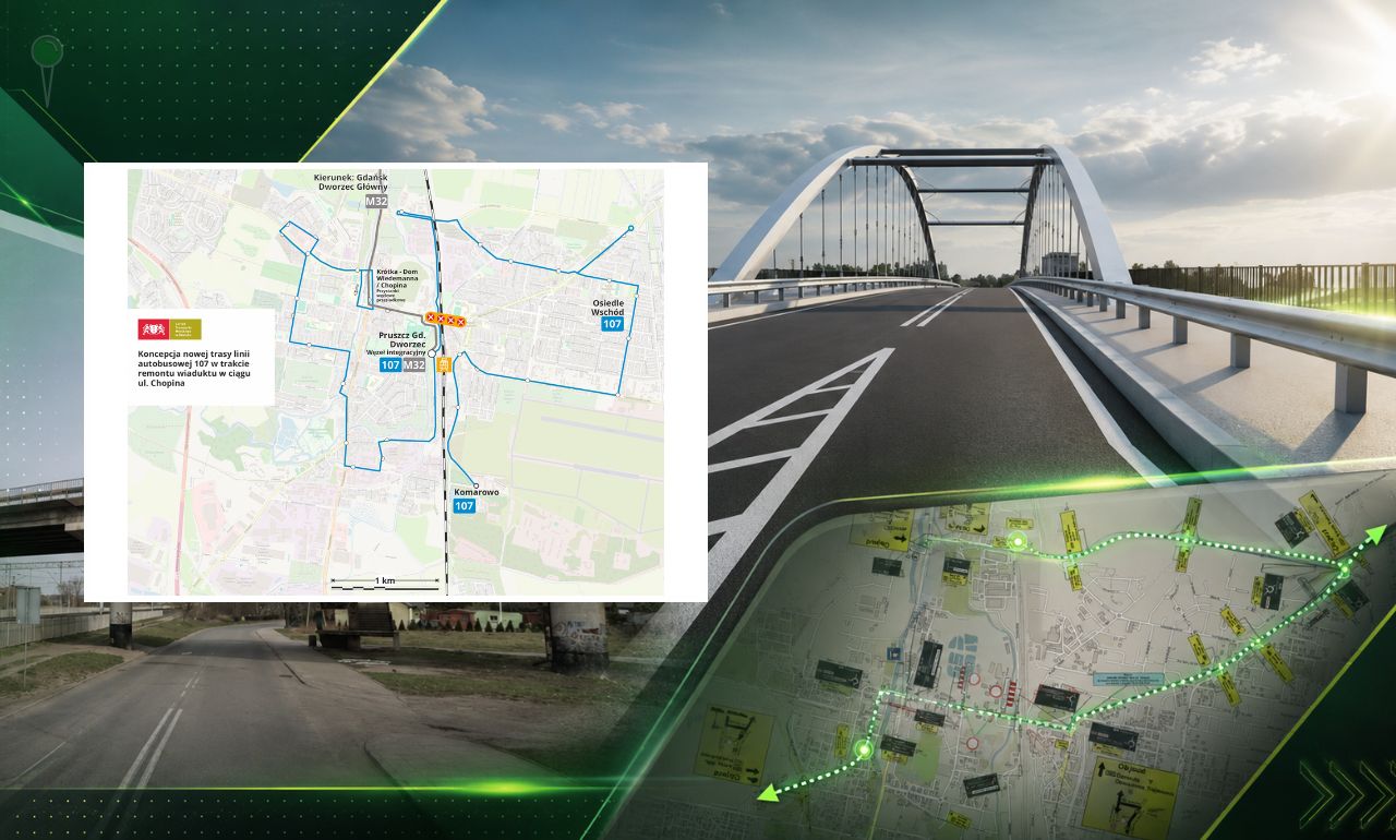 Pruszcz Gdański zmienia komunikację miejską od 1 sierpnia. Zobacz mapy