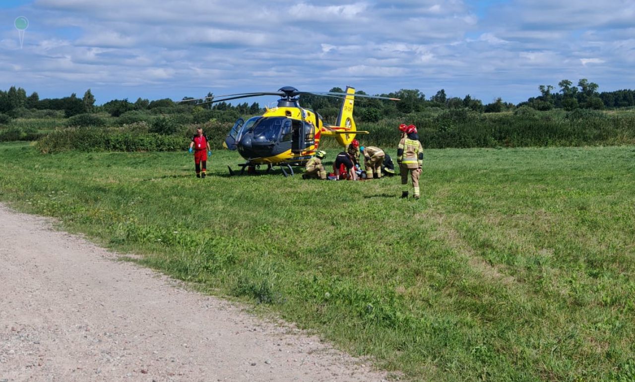 Mosty: ciężki wypadek podczas czyszczenia rowów melioracyjnych