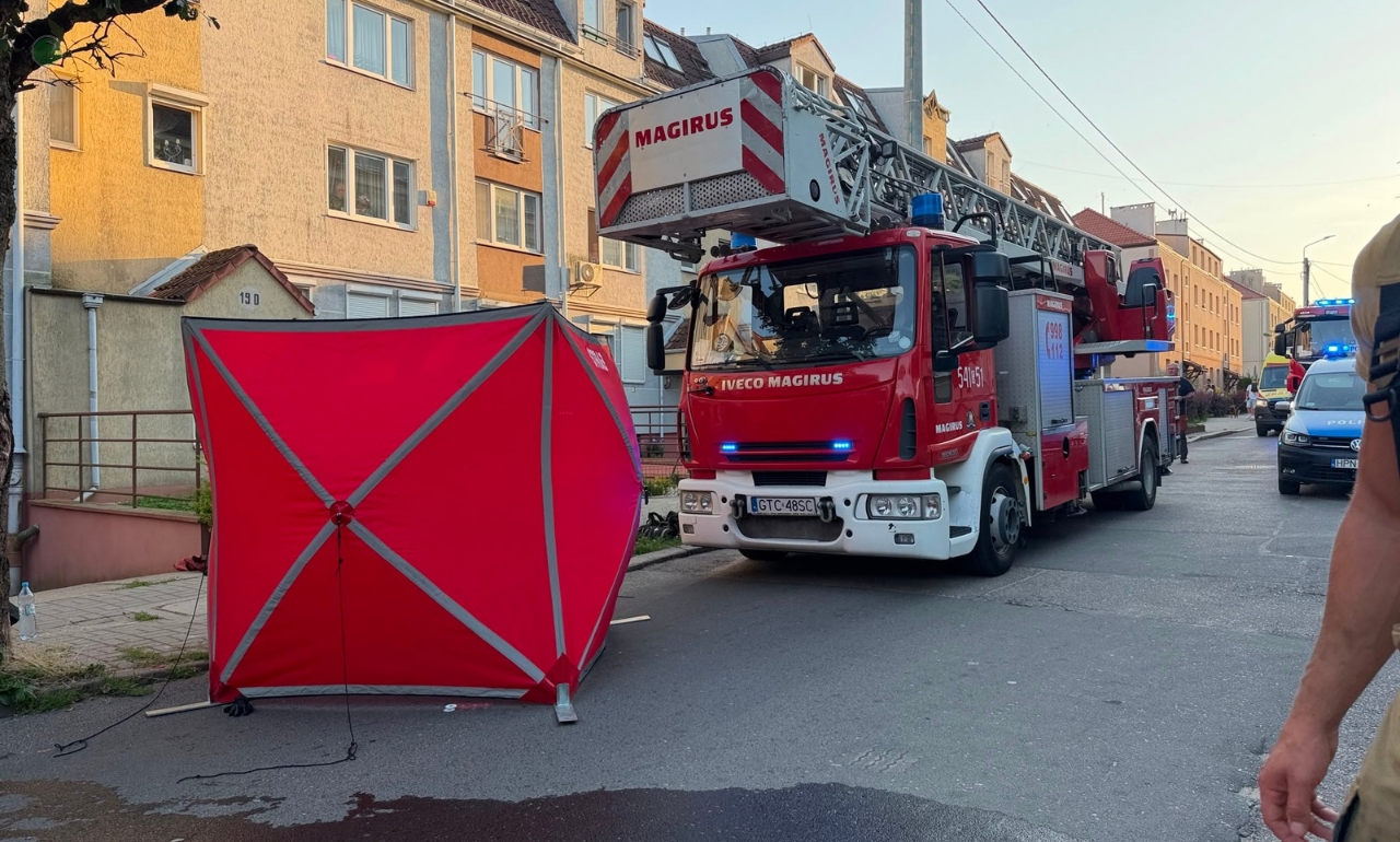 Pożar mieszkania w Tczewie. Nie żyje 27-latek