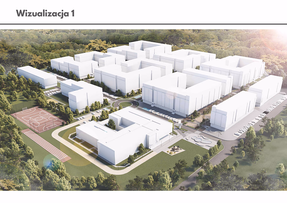 Zabudowa mleczarni w dzielnicy Maćkowy. W planach szkoła i basen (FOTO: mat. inwestora)