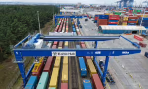 Nowe suwnice w Baltic Hub. Bocznica zwiększy możliwości (FOTO: Baltić Hub)