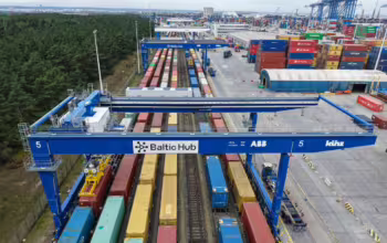 Nowe suwnice w Baltic Hub. Bocznica zwiększy możliwości (FOTO: Baltić Hub)