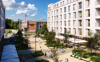 Zabudowa mleczarni w dzielnicy Maćkowy. W planach szkoła i basen (FOTO: mat. inwestora)
