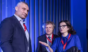 Spotkanie prezydent Gdańska z Witalijem Kliczką (FOTO: Piotr Wittman/gdansk.pl)