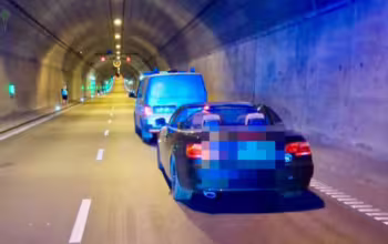 Wypadek w tunelu pod Martwą Wisłą. Kobieta w szpitalu (FOTO: KMP Gdańsk)