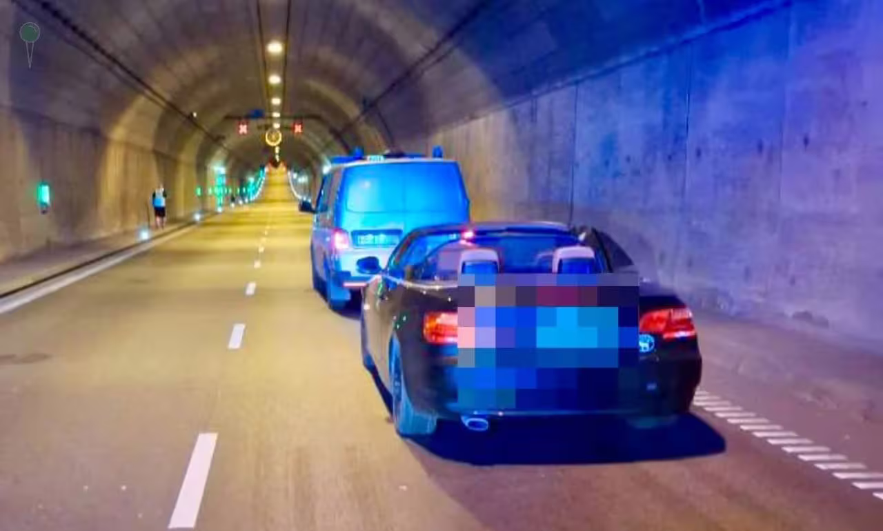 Wypadek w tunelu pod Martwą Wisłą. Kobieta w szpitalu (FOTO: KMP Gdańsk)