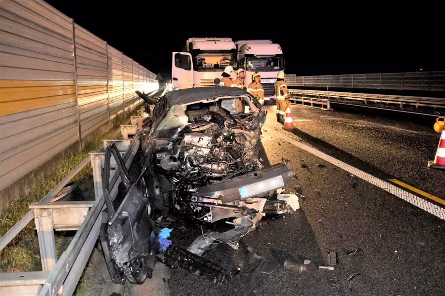 Pod prąd na A1. Pijany kierowca trafił do aresztu (FOTO: KPP Starogard Gdański)