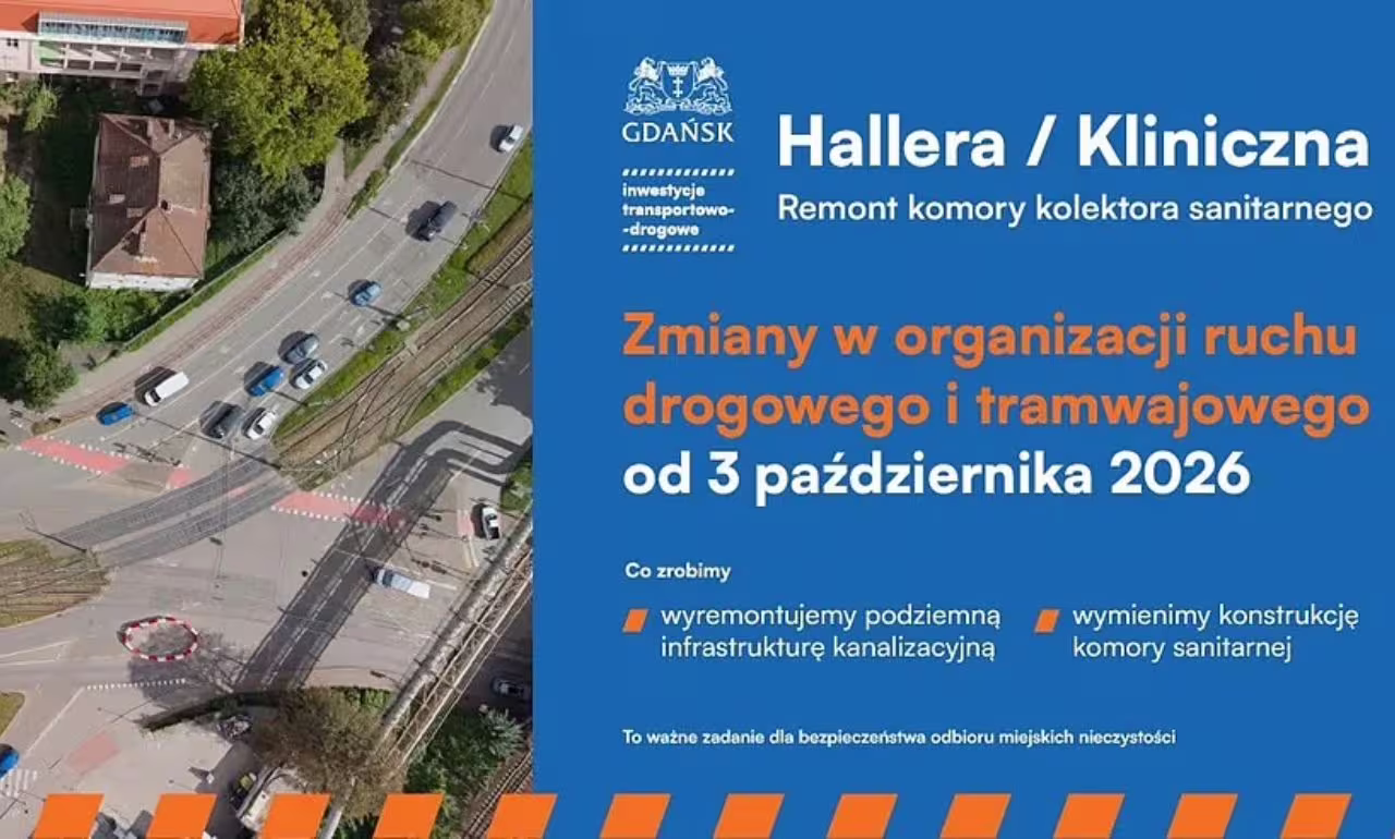 Dwa remonty w Gdańsku. Zmiany tras tramwajów i zwężenia (FOTO: GZD)