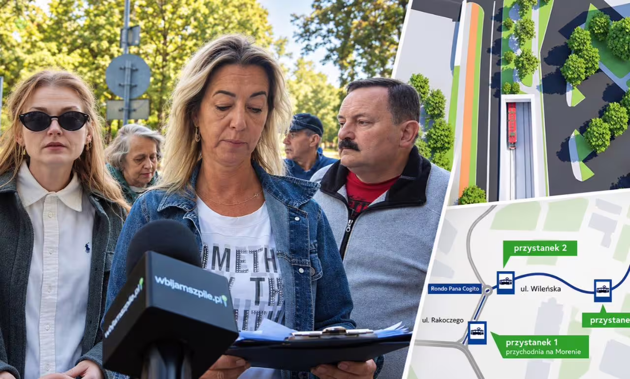 Boją się o swoje domy. Mieszkańcy protestują przeciw trasie tramwaju przez Wileńską (FOTO: wbijamszpile.pl/gdansk.pl)