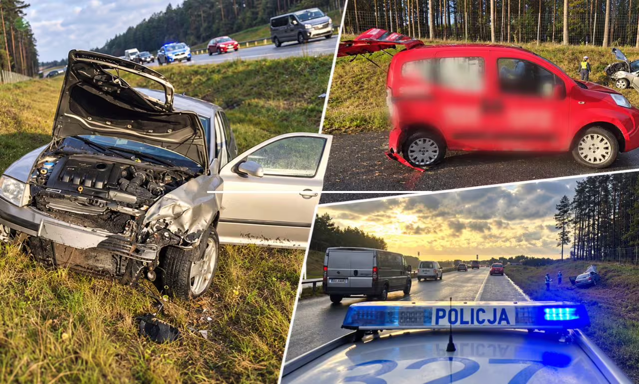 Kolizja na Trasie Kaszubskiej. Mandat 5000 zł (FOTO: KPP Wejherowo)