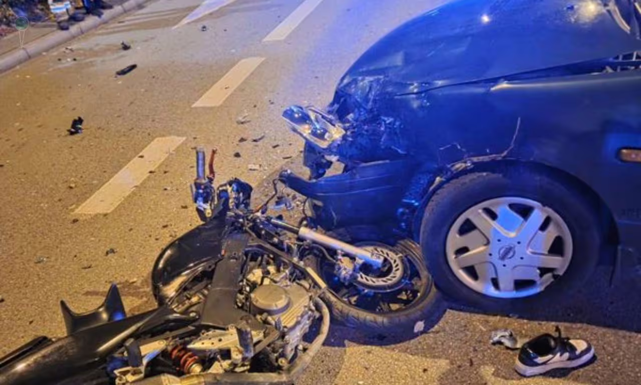 Wypadek w Kwidzynie. Dwie osoby trafiły do szpitala (FOTO: KPP Kwidzyn)