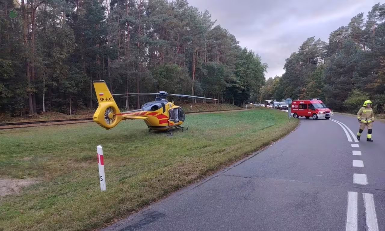 Stegna: pijany kierowca potrącił nastolatka. Dwa miesiące aresztu (FOTO: KMP Nowy Dwór Gdański)