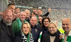 Metropolia jeszcze nie ruszyła, a już są w strefie VIP na Lechii z minister zdrowia (FOTO: Łukasz Bejm/FB)