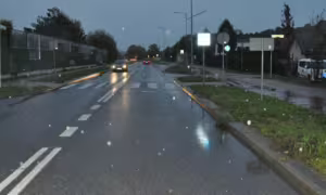Potrącenie 15-latki na przejściu w Pruszczu Gdańskim (FOTO: KPP Pruszcz Gdański)
