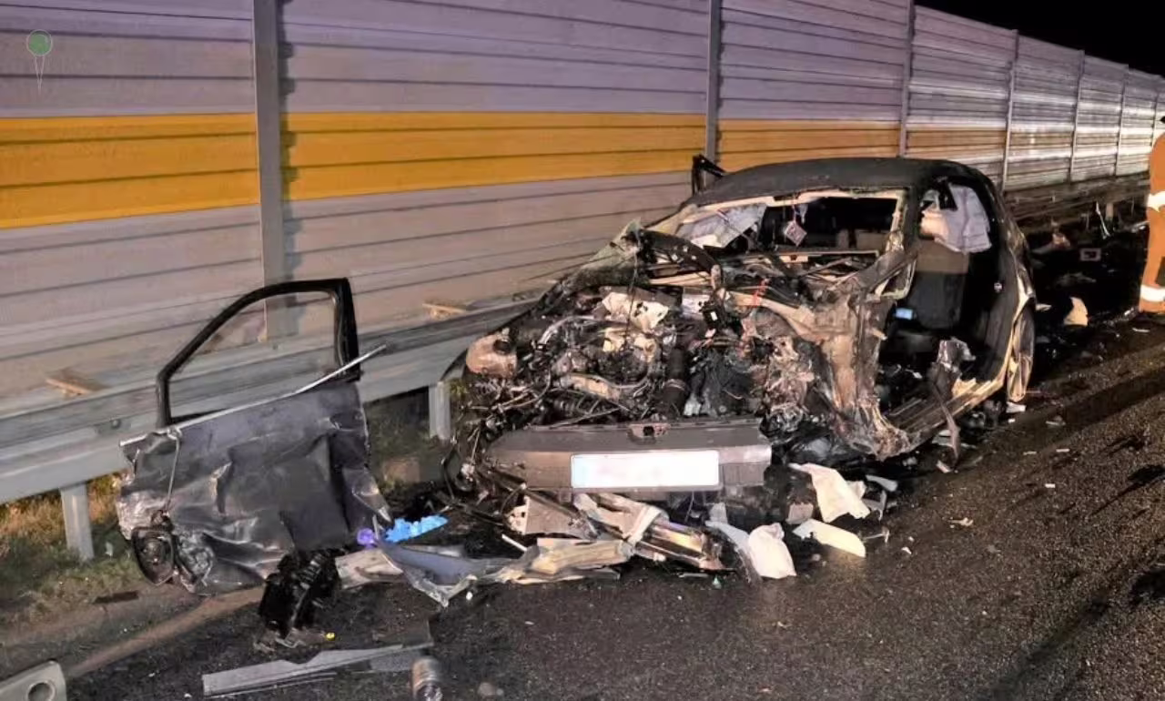Pod prąd na A1. Pijany kierowca trafił do aresztu (FOTO: KPP Starogard Gdański)