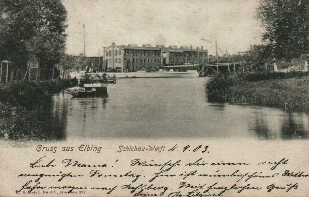 Zakłady mechaniczne w Elblągu - początek XX w. (FOTO: archiwum prywatne)