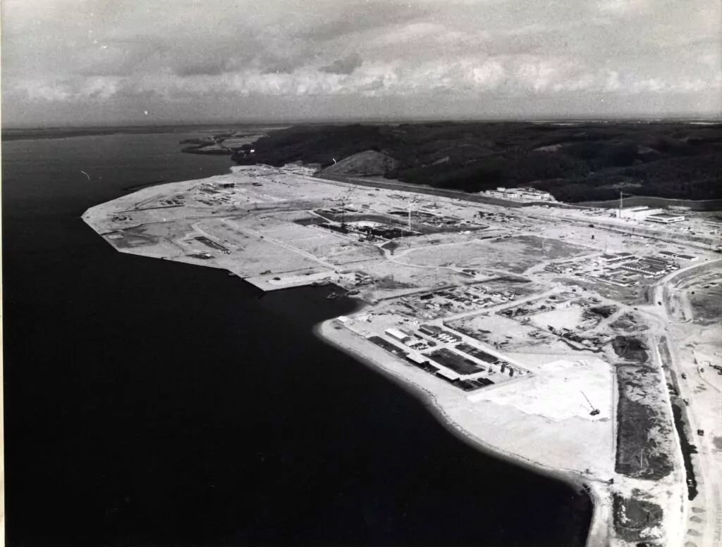 Plac budowy elektrowni atomowej w Żarnowcu (FOTO: Archiwum Państwowe w Gdańsku)