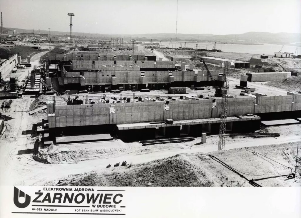 Plac budowy elektrowni atomowej w Żarnowcu (FOTO: Archiwum Państwowe w Gdańsku)