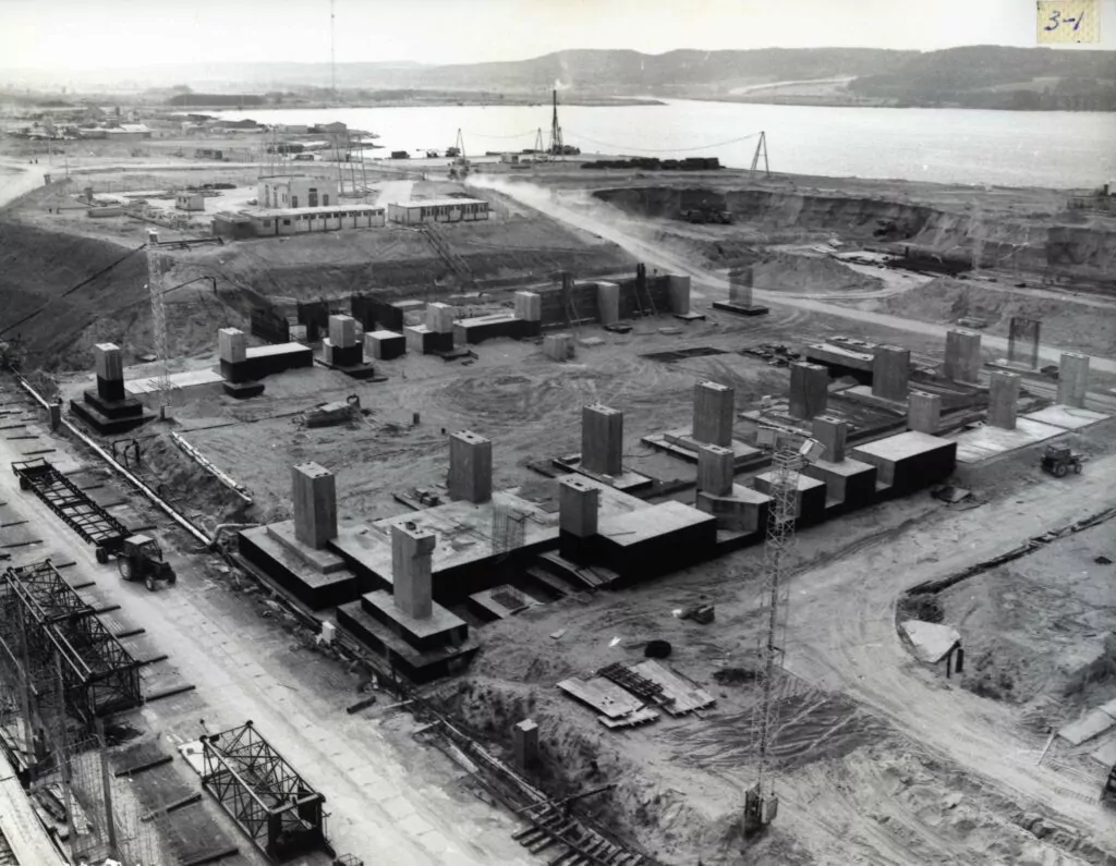 Plac budowy elektrowni atomowej w Żarnowcu (FOTO: Archiwum Państwowe w Gdańsku)