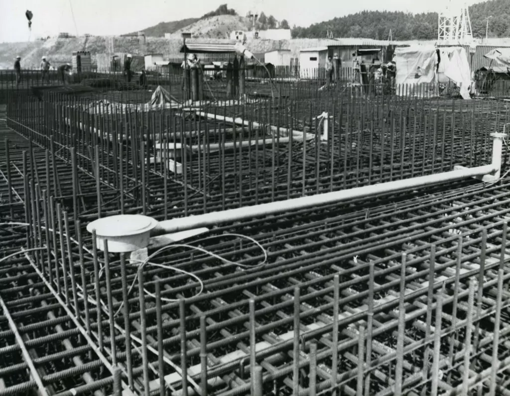 Plac budowy elektrowni atomowej w Żarnowcu (FOTO: Archiwum Państwowe w Gdańsku)