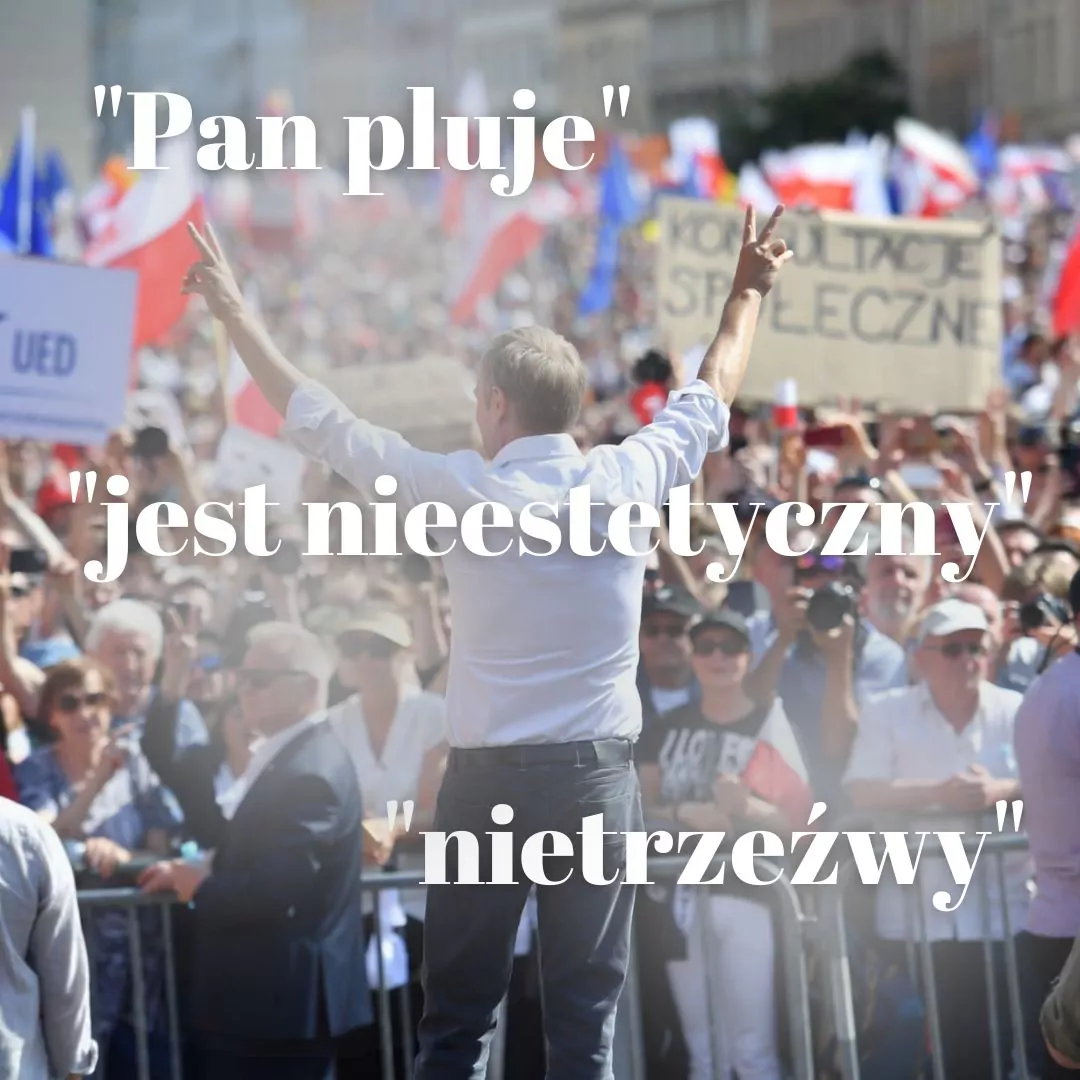 . "Pan pluje", "jest nieestetyczny", "po alkoholu". Dlaczego PiS przegrał wybory?Facebook/Donald Tusk