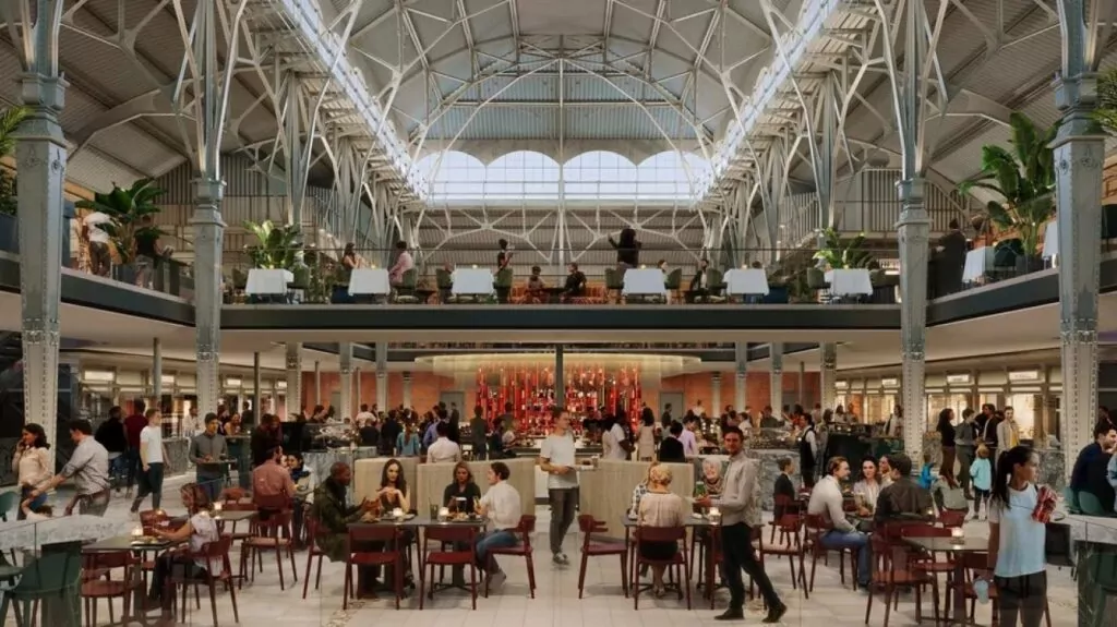 Tak morze wyglądać Hala Targowa, gdy stanie się Foodhall-em. (mat. inwestor)