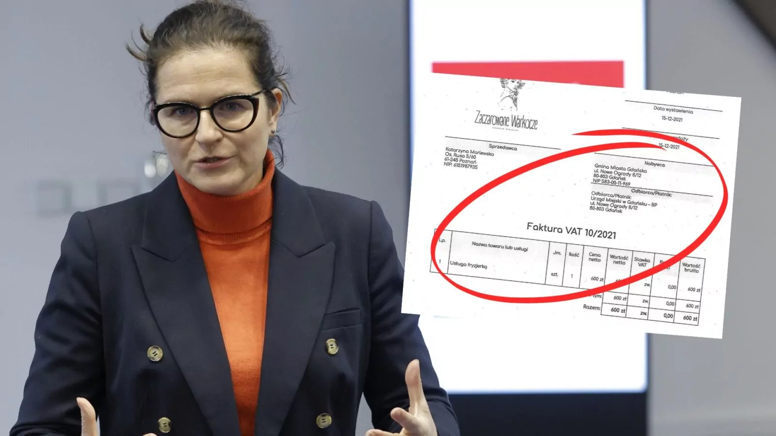 Fryzura Aleksandry Dulkiewicz za pieniądze podatników (FOTO: gdansk.pl)