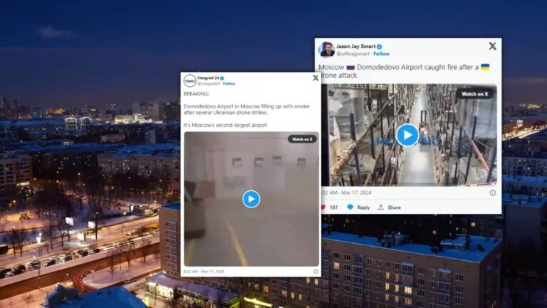 Ataki dronów w Rosji w cieniu wyborów prezydenckich (FOTO: canva.com/Twitter)