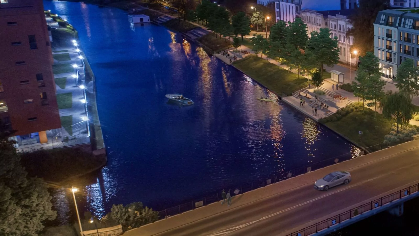 Nowe trybuny widokowe nad brzegiem Motławy w Gdańsku (FOTO: gdansk.pl)