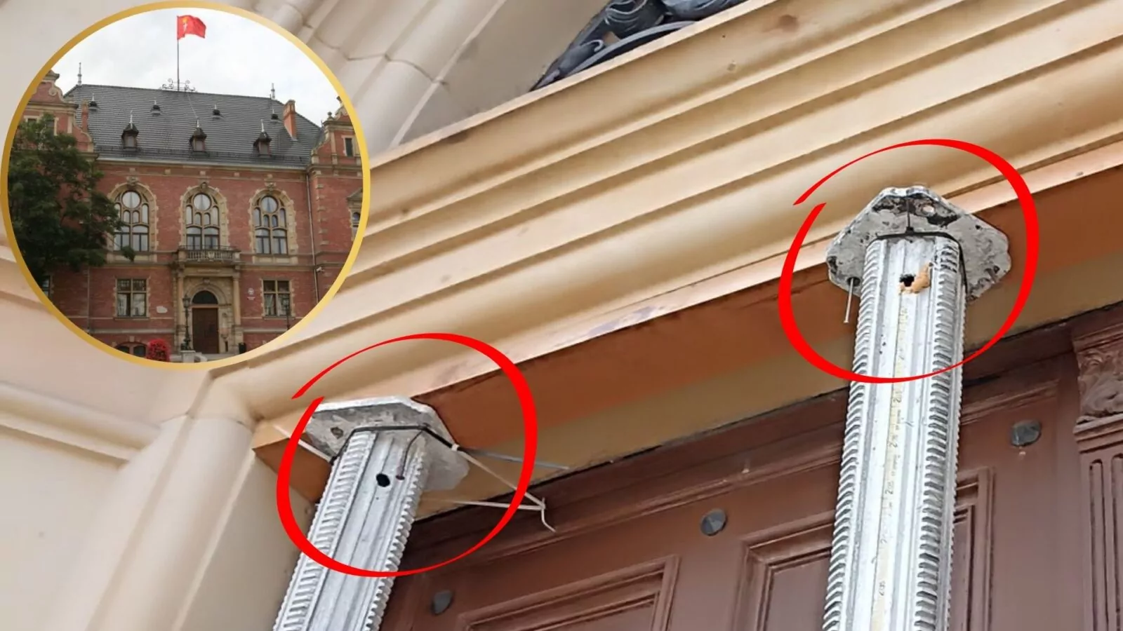 Zabezpieczenie ciężkiego nadproża za pomocą trytek... (FOTO: wbijamszpile.pl)