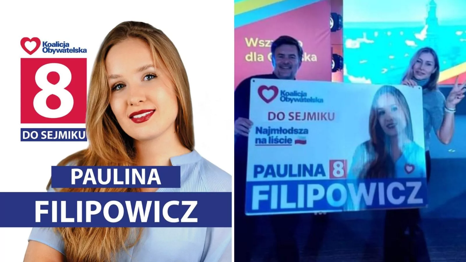 Skandal wyborczy w Gdańsku. Rodzice Prowadzą Kampanię Pauliny Filipowicz (FOTO: Facebook/Paulina Filipowicz)
