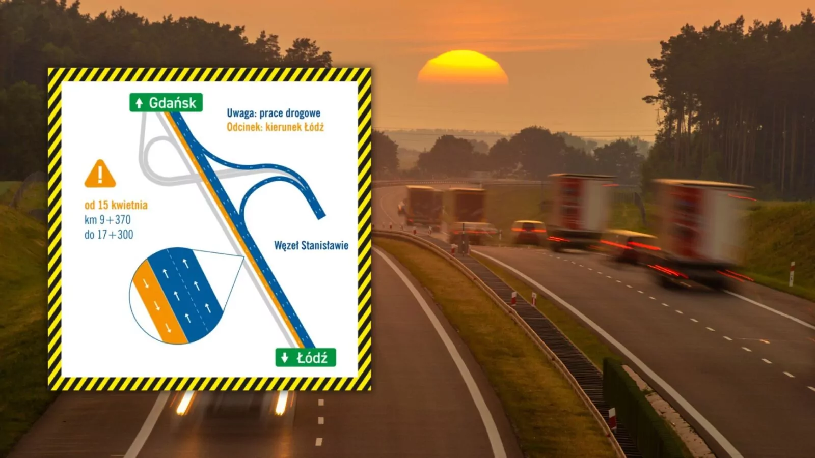 Rozpoczęły się utrudnienia na autostradzie A1 przed Gdańskiem (FOTO: GTC/canva.com)