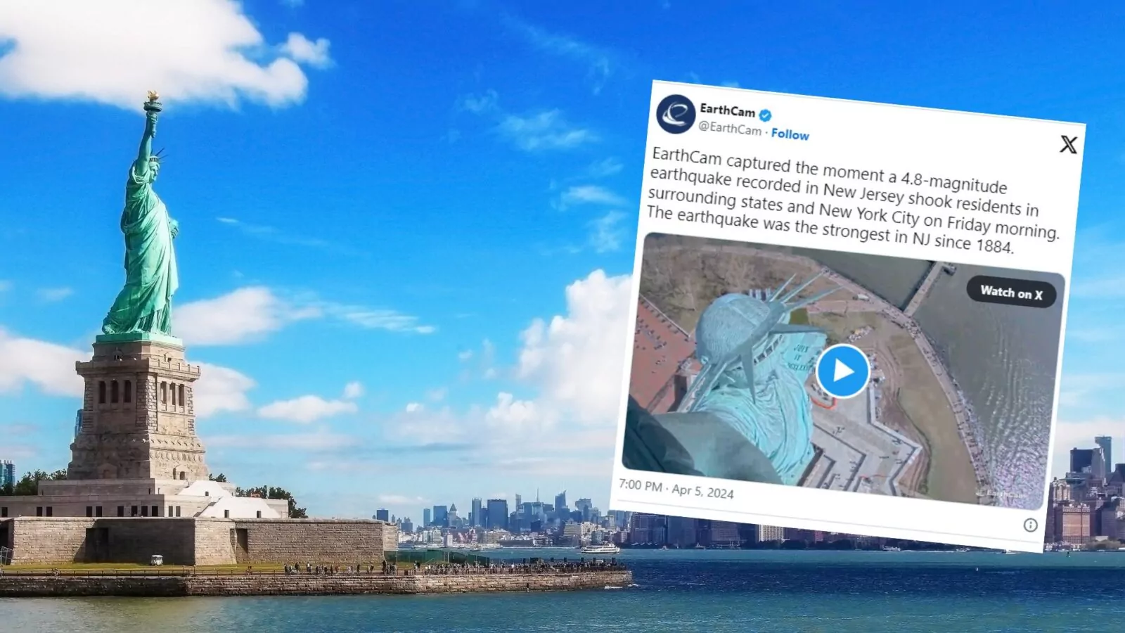 Trzęsienie ziemi w Nowym Jorku (FOTO: canva.com)