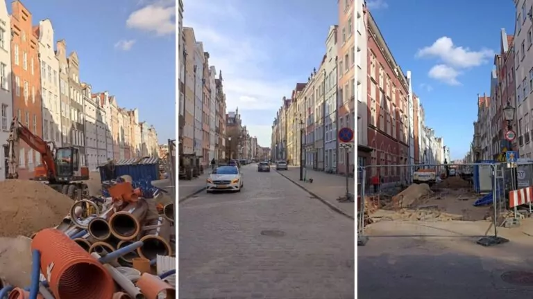 Przebudowa ulicy Ogarnej powinny zakończyć się w 2023 roku - dokładnie rok temu (FOTO: wbijamzpile.pl)