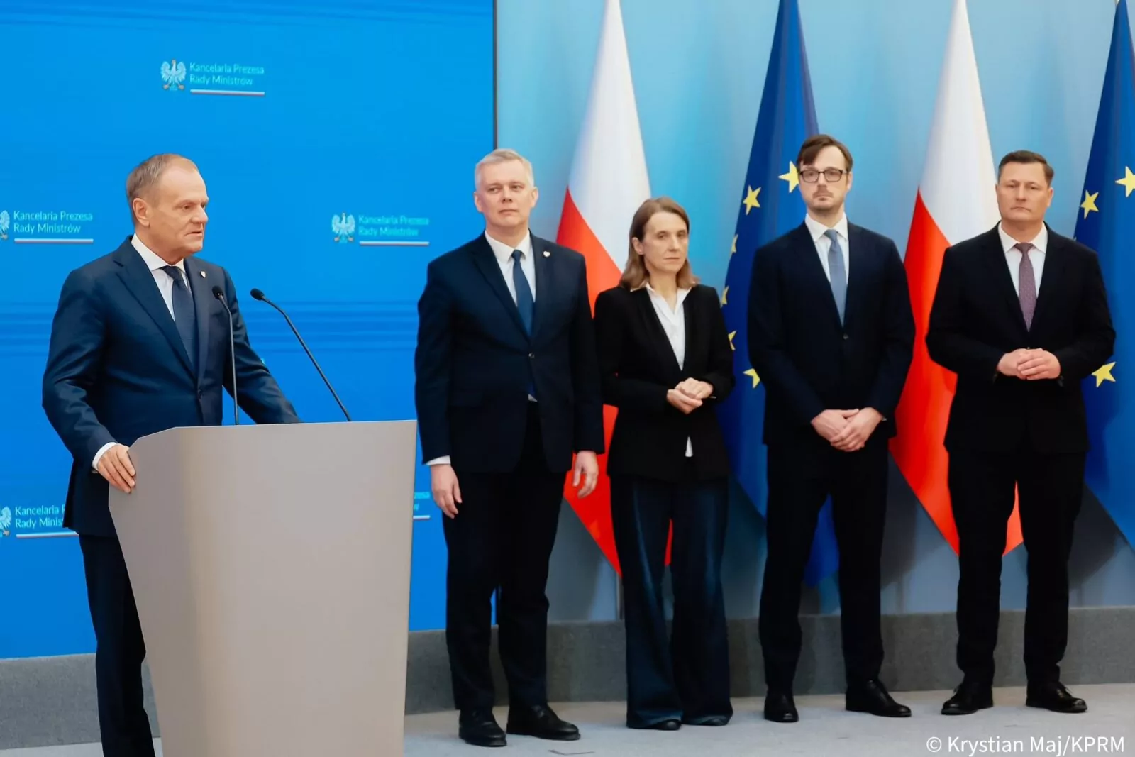 Premier wymienia czterech ministrów w rządzie (FOTO KPRM/X)