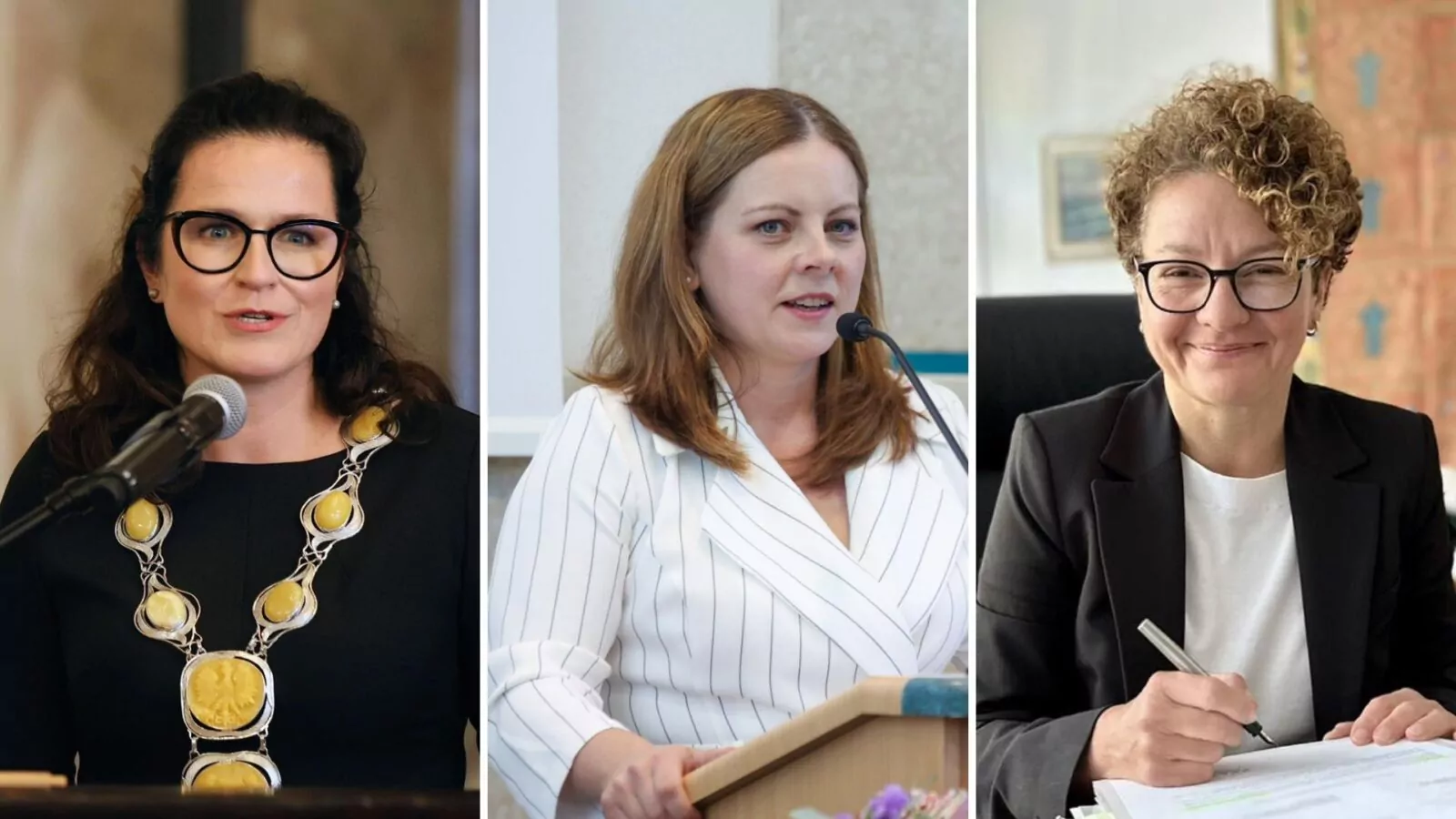 We wtorek w Gdańsku, Sopocie i Gdyni zaprzysiężeni zostali prezydenci. Trzy panie będą rządzić w Trójmieście przez najbliższe pięć lat. (FOTO: gdynia.pl/X/Aleksandra Dulkiewicz/Magdalena Czarzyńska-Jachim)