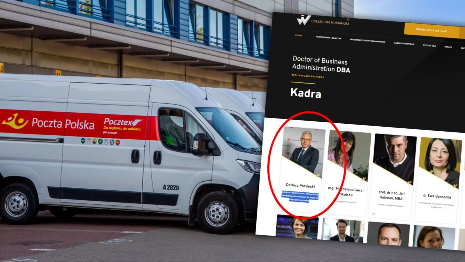 Nowy dyrektor Poczty Polskiej związany z Collegium Humanum (FOTO: Poczta Polska/Collegium Humanum)