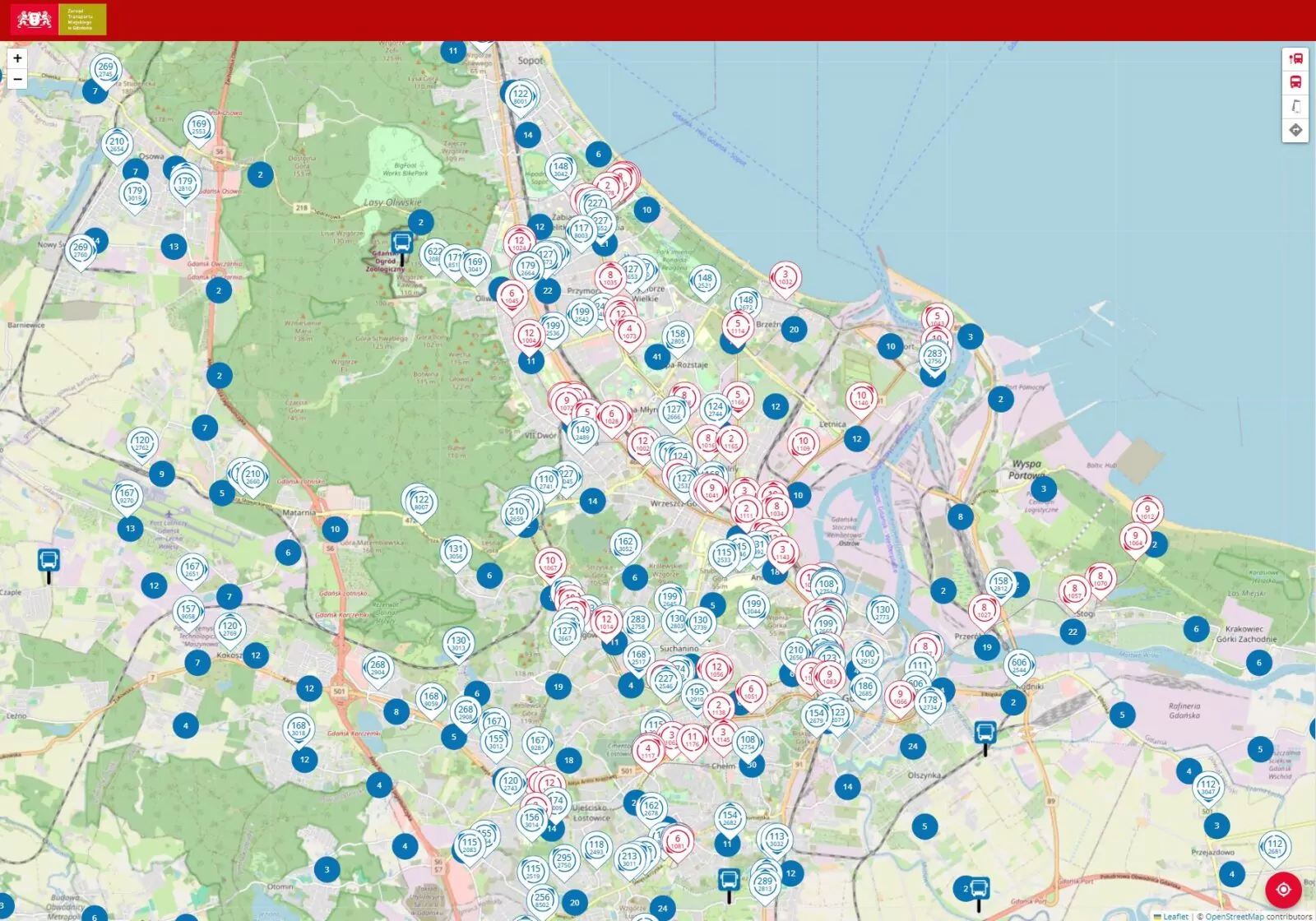 Nowa wersja mapy w komunikacji miejskiej w Gdańsku (FOTO: gdansk.pl)